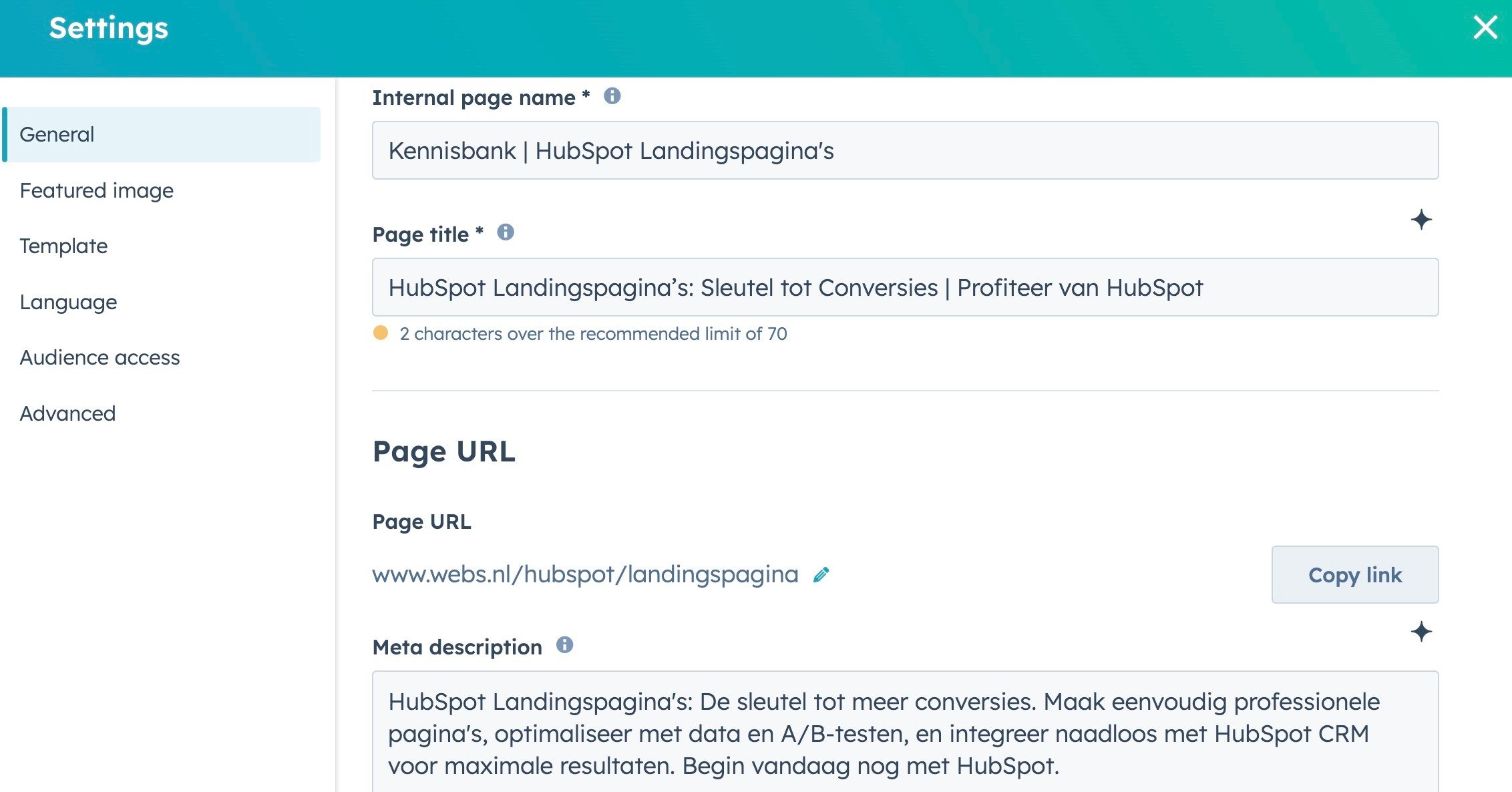 HubSpot Landing Pages